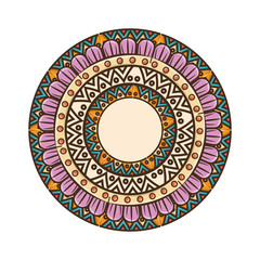 mandala art decorative icon vector illustration design
