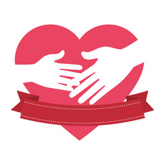 Obraz premium heart fathers day icon vector illustration design