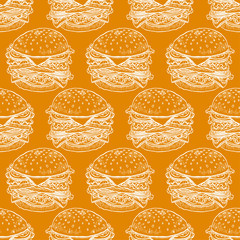 seamless appetizing hamburgers