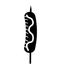 sausage bbq isolated icon vector illustration design