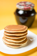 Home fluffy pancakes
