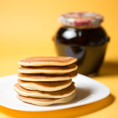 Home fluffy pancakes