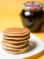 Home fluffy pancakes