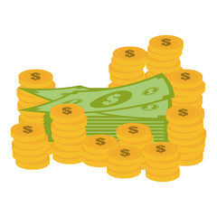 cash money related icons image vector illustration design