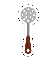 spoon bbq cutlery isolated icon vector illustration design