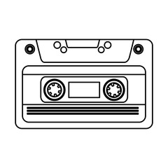 cassette music old fashion vector illustration design
