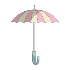 umbrella protection isolated icon vector illustration design