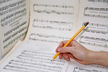 Abstract view of music.