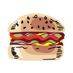 Illustration of Burger