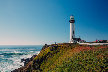 Pigeon Point Lighthouse on highway No. 1, California