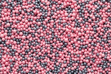 Multicoloured sweet sugar balls. Small ball pattern.