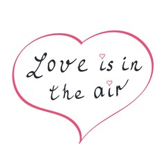 Happy Valentines Day Hand Drawing Vector Lettering design. Abstract background. Vector illustration.