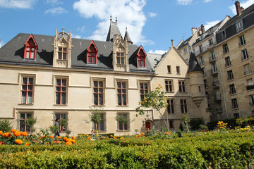 Fototapeta na wymiar The Hôtel de Sens, in the Marais, Paris