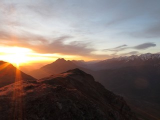 Fototapeta premium рассвет в горах