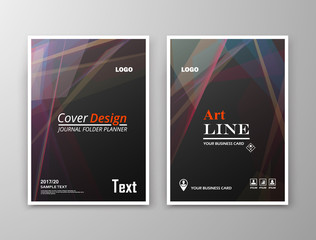 Abstract composition. Black polygonal texture. Laser light rays construction. Red stellar lines plexus. A4 brochure title sheet. Creative figure icon. Crystal facets surface. Banner form. Flyer font.