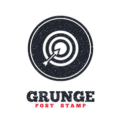 Target aim sign icon. Darts board symbol.