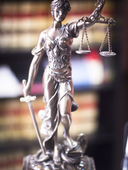 Fototapeta na wymiar Law office legal statue