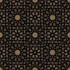 Seamless islamic Moroccan pattern. Arabic geometric ornament