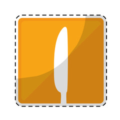 knife dining cutlery icon image vector illustration design 