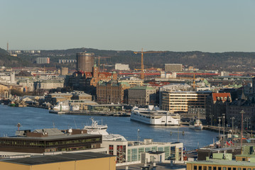 Obraz premium Gothenburg City in Sweden in winter