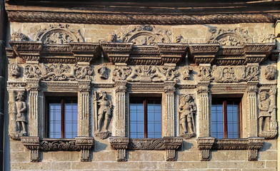 Fototapeta premium Renaissance decoration of The Knight's House, Litomysl, Czech republic