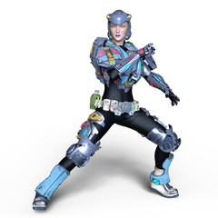 女性サイボーグ