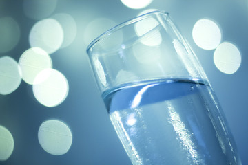 Champagne glass in party