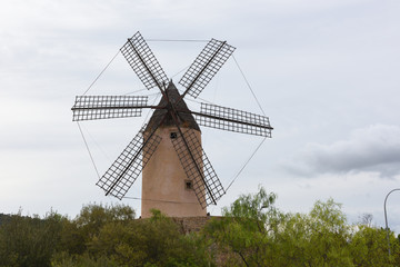 Fototapeta na wymiar Mühle bei Santa Ponsa 