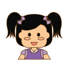 girl happy child icon image vector illustration design 