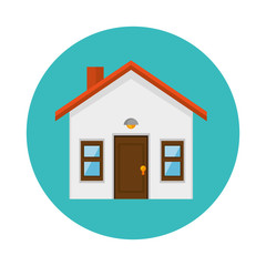 house real estate emblem vector illustration design