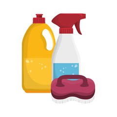 laundry service set icons vector illustration design