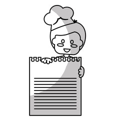 happy child with healthy eating related icons image grey and white vector illustration design 