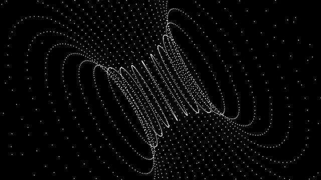 Spinning Dotted Funnel  - Shortcut Universe Wormhole -  Abstract Looping Animation
