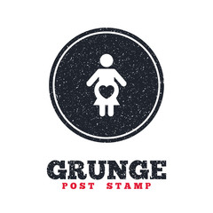 Pregnant sign icon. Pregnancy symbol.