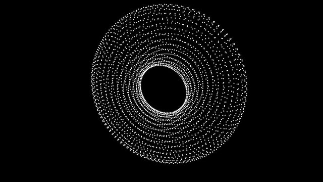 Spinning Dotted Torus  - Abstract Looping Animation