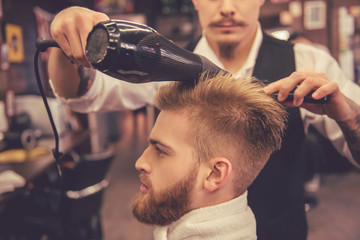 Fototapeta premium At the barber shop