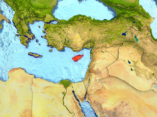 Cyprus in red