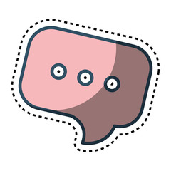 speech bubble message isolated icon vector illustration design
