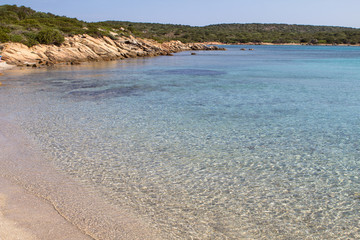 The beautiful beach on Sardinia island, Italy