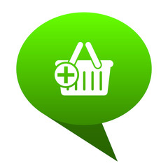 cart green bubble icon