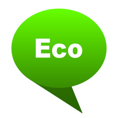eco green bubble icon
