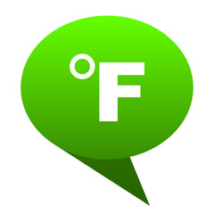 fahrenheit green bubble icon