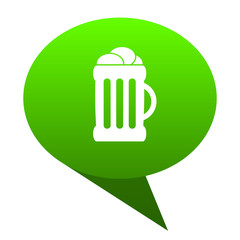 beer green bubble icon