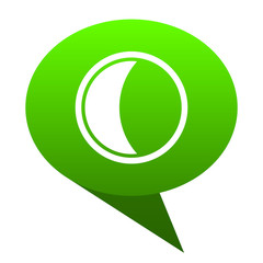 moon green bubble icon