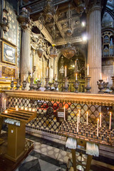 Interior of the Basilica della Santissima Annunziata in Florence