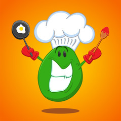 Avocado Chef Cartoon