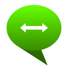 arrow green bubble icon