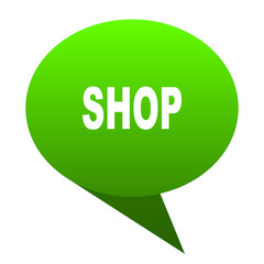 shop green bubble icon