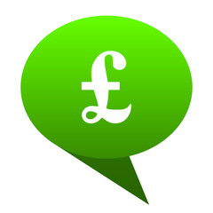 pound green bubble icon