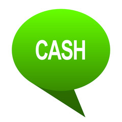 cash green bubble icon